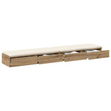 Bed Drawers Artisan Oak 180 x 36.5 x 16.5 cm Engineered Wood 866986