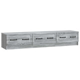 TV Cabinet Grey Sonoma 147 x 34.5 x 27 cm Engineered Wood 895861