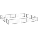 Dog Kennel Black 25 m Steel 3082157