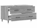 Bathroom Sink Cabinet HAARLEM Grey Sonoma 82 x 41x 58.5 cm 896801