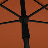 Garden Parasol with Pole 210x140 cm Terracotta 315548