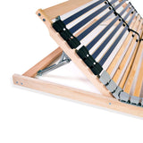 Slatted Bed Base without Mattress with 42 Slats 7 Zones 100x200 cm 246470