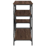 Baker's Rack Brown Oak 90x40x84 cm Engineered Wood and Metal 845425