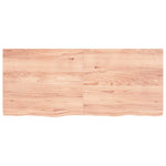 Table Top Light Brown 140x60x cm Treated Solid Wood Oak 3156381