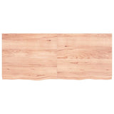 Table Top Light Brown 140x60x cm Treated Solid Wood Oak 3156381