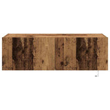 TV Wall Cabinet 2 pcs Old Wood 100 x 35 x 31 cm Engineered Wood 863110