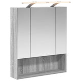 Bathroom Mirror Cabinet Grey Sonoma 60 x 14.5 x 70 cm 889196
