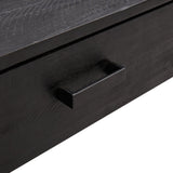 Coffee Table Black 90x50x35 cm Solid Pinewood 349930