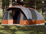 Camping Tent Tunnel 3-Person Grey and Orange Waterproof 94624