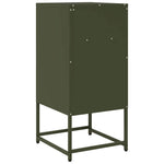 ZNTS Bedside Cabinet Olive Green 36x39x78 cm Cold-rolled Steel 853414