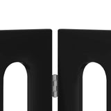 Folding Pet Fence 4 pcs Black Oak 201 x 38 x 70 cm 8005956