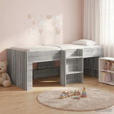 Kids'High Bed Frame 2 pcs Grey Sonoma 98.5 x 200 cm 3422568