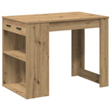 ZNTS Desk with Drawer and Shelf Artisan Oak 102x62x77.5 cm Engineered Wood 858694