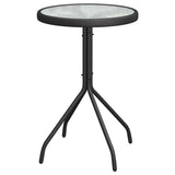 Garden Bistro Set 3 pcs Black Steel 42003978