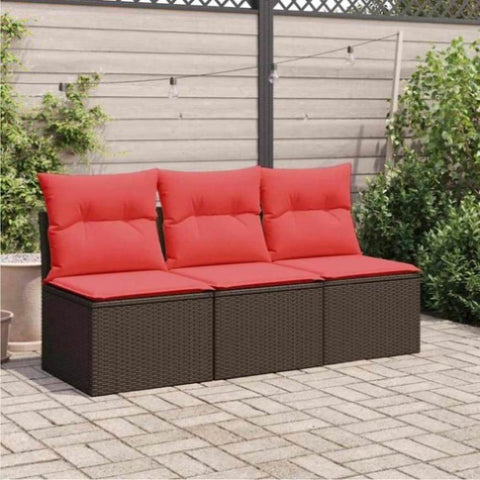Garden Sofa 7 pcs Brown 165 x 62 x 69 cm Poly rattan 366242