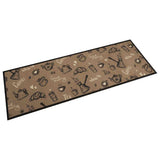 Kitchen Rug Washable Morning Brown 60x180 cm Velvet 4005588