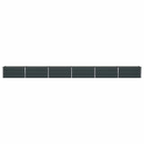 Planter Anthracite 580 x 50 x 45 cm Galvanised Steel 42018212