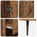 Highboard Cabinet with Shelf 2 pcs Old Wood Engineered Wood 3415617