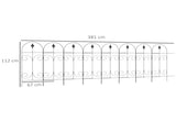 8PCs Decorative Garden Fencing, Rustproof Metal Wire Picket Fence Panels, Landscape Flower Bed T3398P317733