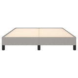 Bed Frame without Mattress Light Grey 135x190 cm Double Fabric 349824