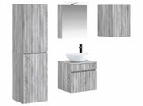 Bathroom Cabinet Set 5 pcs Grey Sonoma 40 x 10.5 x 60.5 cm 3407340