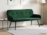 2 Seater Sofa with Metal Legs 2-Seater Dark Green Velvet 42051053