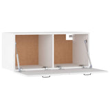 Wall Cabinet White 80x36.5x35 cm Engineered Wood 812933