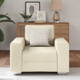 Sofa Beige 100 x 77 x 82 cm Linen 4105216