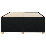 ZNTS Bed Frame without Mattress Black 120x190 cm Small Double Fabric 3284717