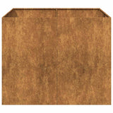 Planter Rusty 100x100x80 cm Weathering Steel 860828