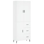 Highboard White 69.5x34x180 cm Engineered Wood 3195915