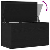 Storage Box Black Oak 84 x 42 x 46 cm Engineered Wood 862633