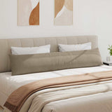 Sofa Pillows 2 pcs Taupe 200 x 40 cm Fabric 42013897