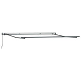 Manual Retractable Awning Anthracite and White 400x300 cm 3310230