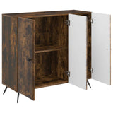 Sideboard Smoked Oak 89 x 34.5 x 80 cm Engineered Wood 895570