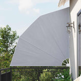 Collapsible Balcony Side Awning Grey 210x210 cm 41573