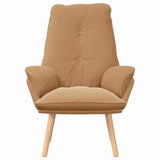Armchair Beige 61 x 78 x 98 cm Sherpa Fabric 42001849