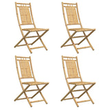 Folding Garden Chairs 4 pcs 46x66x99 cm Bamboo 3278511
