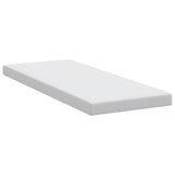 Mattress Topper White 80 x 200 x 10 cm Jaquard Fabric 4106243