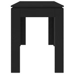 Dining Table Black 120x60x76 cm Engineered Wood 800757