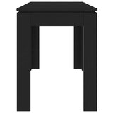 Dining Table Black 120x60x76 cm Engineered Wood 800757