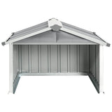 150908 Garden Robot Lawnmower Shed 92x97x63 cm Galvanised Steel Grey