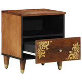 Bedside Cabinet Honey Brown 40 x 33 x 46 cm Solid Mango Wood 4018742