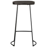 Bar Stools 2 pcs Black 45x40x78 cm Solid Wood Mango 4013527