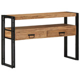 Console Table Brown 120 x 33 x 75 cm Solid Acacia Wood 4102740