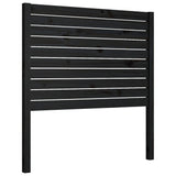 Bed Headboard Black 81x4x100 cm Solid Wood Pine 818999