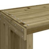 Garden Bench Extendable 212.5x40.5x45 cm Impregnated Wood Pine 832529