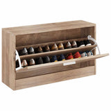 Shoe Storage Bench Oak 80x24x45 cm 243049