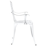 Garden Chair 2 pcs White 53 x 51 x 88.5cm Aluminium 42002400