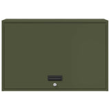 Wall Cabinet for Garage with Gas-lift Door Olive green 883267